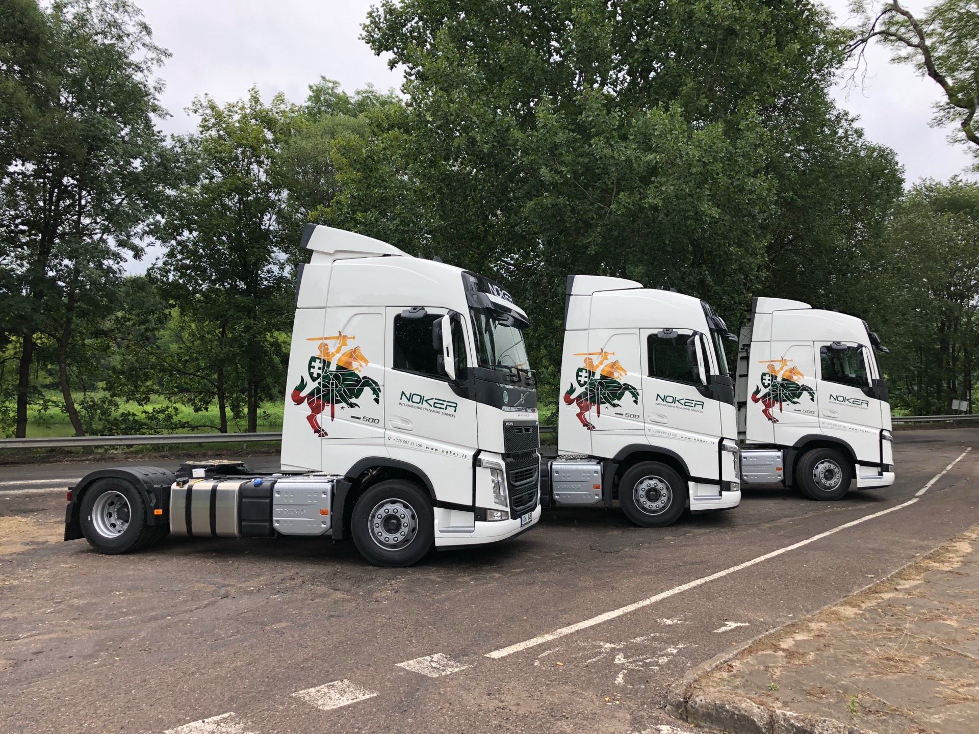 NOKER white Volvo fleet