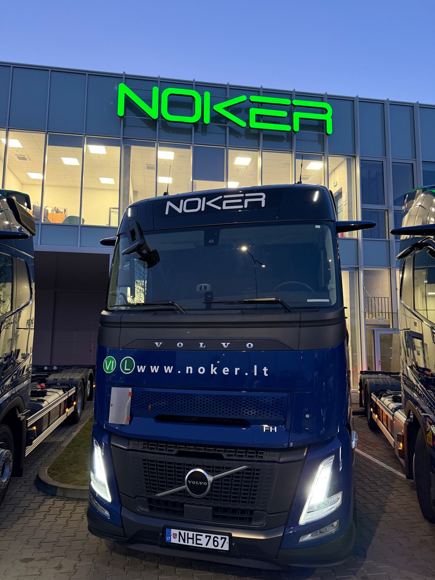 NOKER truck at headquarters